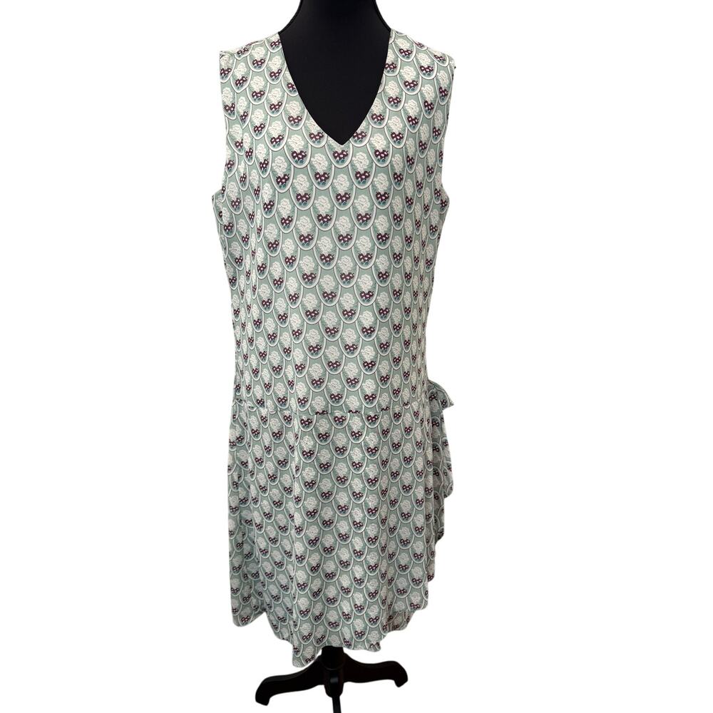 La Vie Delight Light Green 1920"s Style Dress wtih Drape and Bow